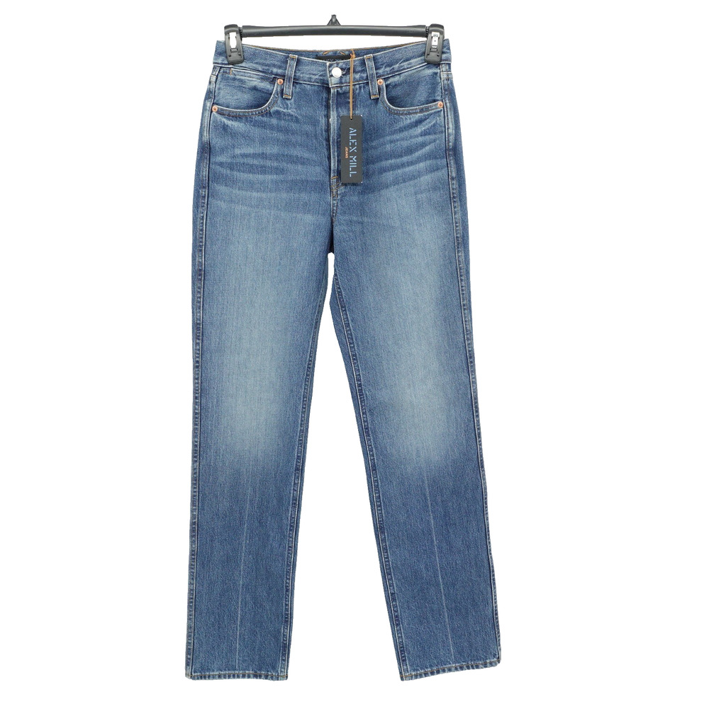Alex Mill Denim Jean SZ 27 Carla High Rise Straight Dark Indigo‎ Classic NWT